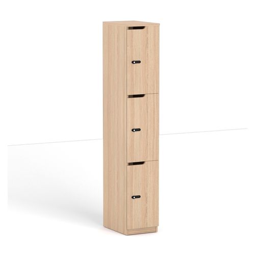 Knox Locker Three Door Nordic New Oak Ravine