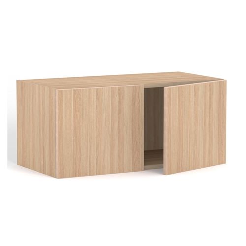 Rhodes Modular Shelf Cupboard with 2 Doors W800mm x D400mm x H362mm New Oak Ravine