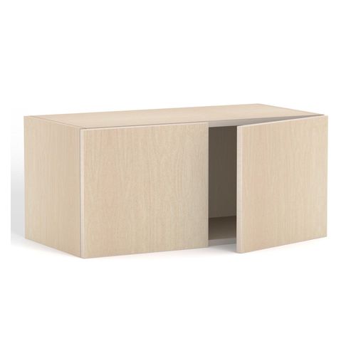Rhodes Modular Shelf Cupboard with 2 Doors W800mm x D400mm x H362mm Nordic Maple