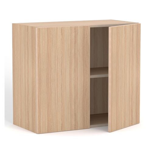 Rhodes Modular Shelf Cupboard with 2 Doors W800mm x D400mm x H709mm New Oak Ravine