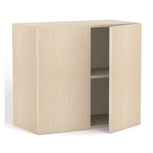 Rhodes Modular Shelf Cupboard with 2 Doors W800mm x D400mm x H709mm Nordic Maple