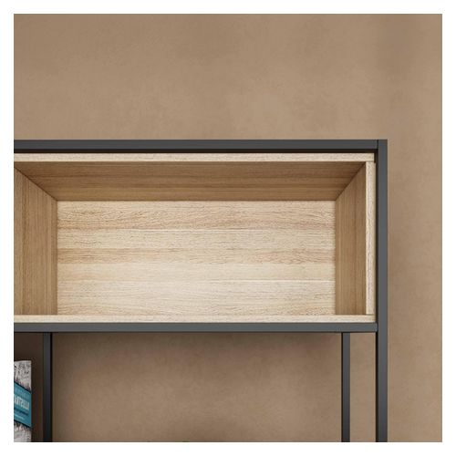 Rhodes Modular Shelf 4-Bay Shelving Configuration 7 Nordic Maple