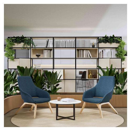 Rhodes Modular Shelf 5-Bay Shelving Configuration 10 Nordic Maple