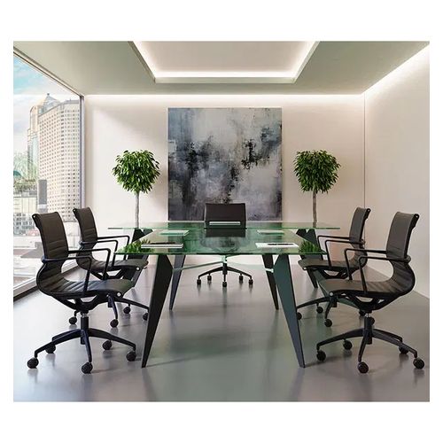 Buro Diablo Chair Medium Back With Arms Black PU