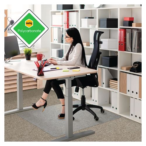 Marbig Chairmat Tuffmat Large Rectangle Polycarbonate