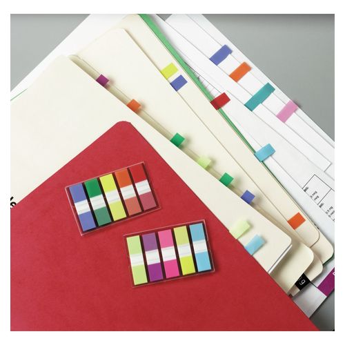 Post-It Flags Assorted Colours 12 x 45mm 5-Pack