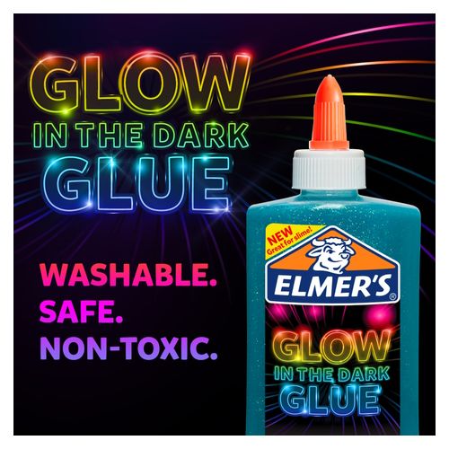 Elmers Glue Glow In Dark Blue 148mL Pack 3