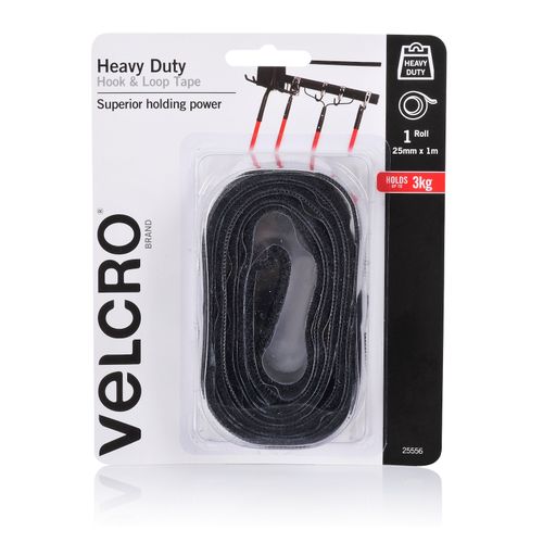 Velcro Fastener Heavy Duty Hook & Loop Tape 25mm x 1M