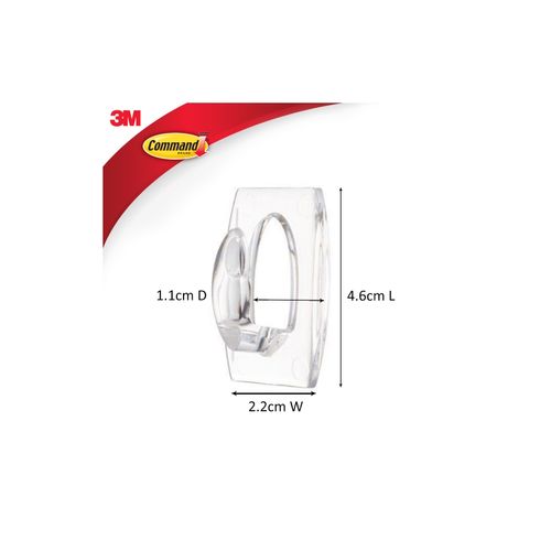 Command Hooks 17006CLR-VP Mini Hooks Clear Value Pack 18