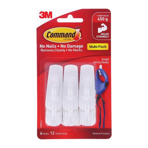 Command Mounting Hook Small Value Pack 6