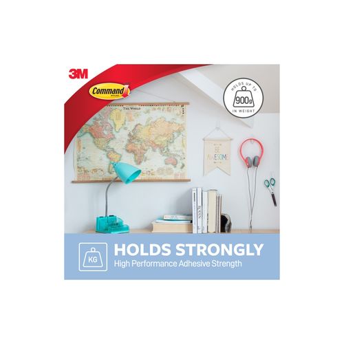 Command 17091CLR Medium Clear Hooks Pack 2