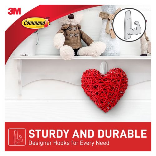 Command 17082 Small Designer Hooks Pack 2