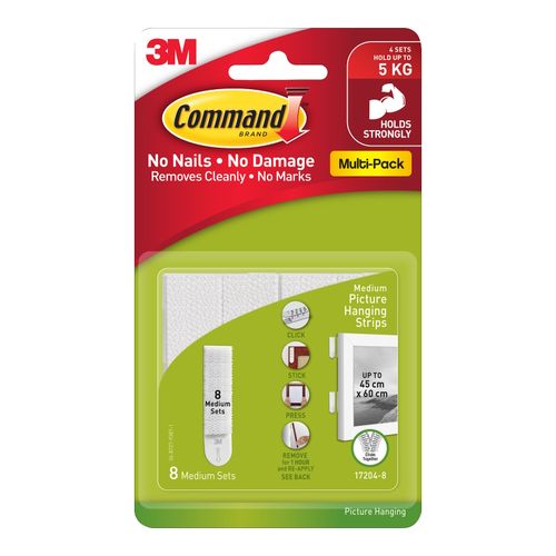 Command Picture Hanger Medium 17204-8PK Pack 8