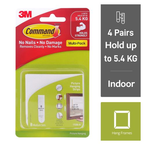 Command Picture Hanger Medium 17204-8PK Pack 8