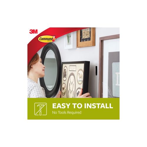 Command 17201BLK Medium Black Picture Hanging Strips Pack 4