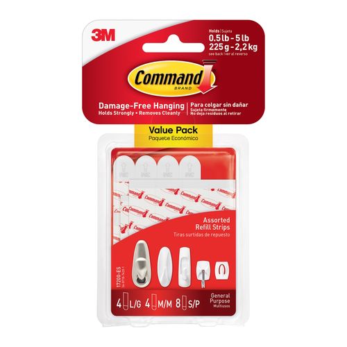 Command Assorted Replacement Strips Pack 16