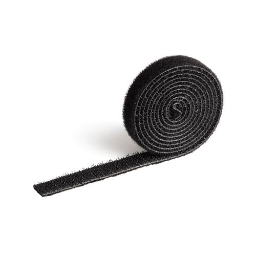 Durable Cavoline Cable Tape Self Grip 10mm x 1M Black Pack 10