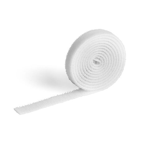 Durable Cavoline Cable Tape Self Grip 10mm x 1M White Pack 10