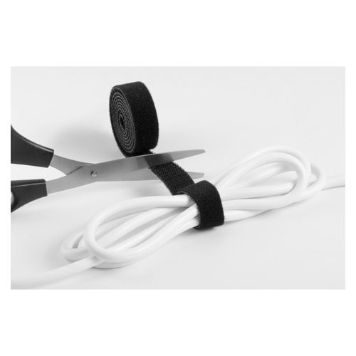 Durable Cavoline Cable Tape Self Grip 20mm x 1M Black Pack 10