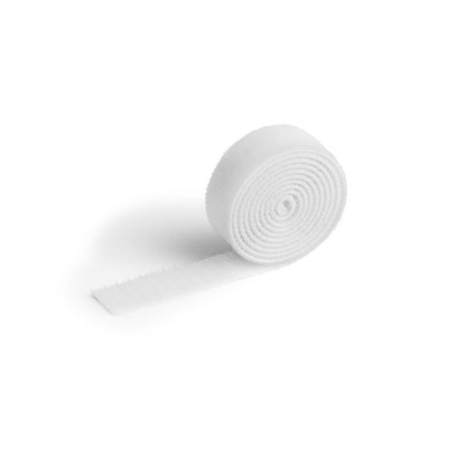 Durable Cavoline Cable Tape Self Grip 20mm x 1M White Pack 10