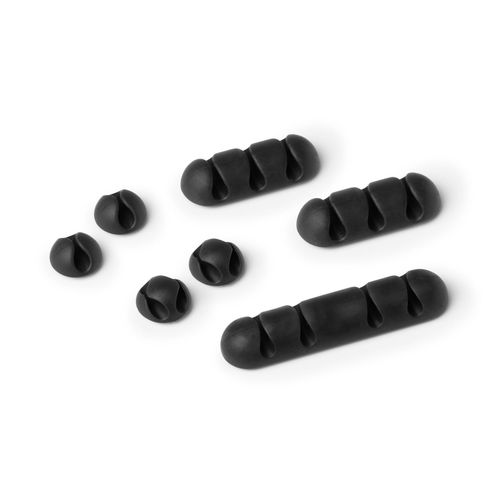 Durable Cavoline Cable Clip Self Adhesive Set Of 7 Mixed Clips Graphite