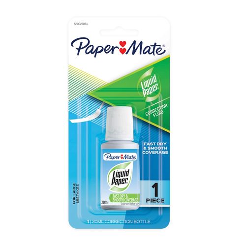 Paper Mate Liquid Paper Correction Fluid 20ml