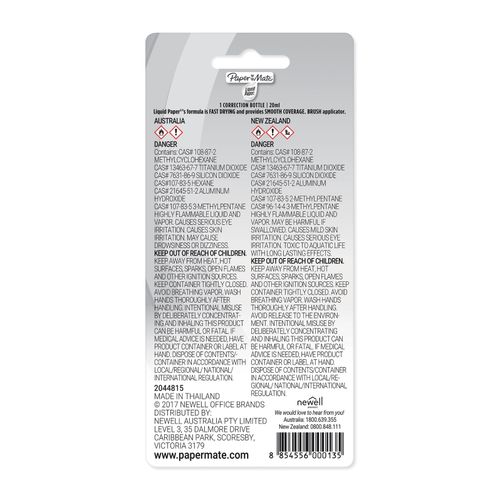 Paper Mate Liquid Paper Correction Fluid 20ml
