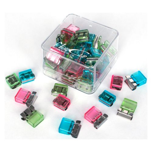 Carl Mori Clip Clip Paper Mc52a Small Assorted Colours Box 50