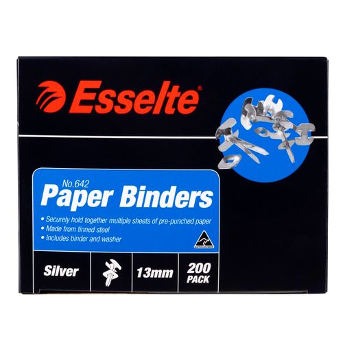 Esselte Paper Binders 13mm Box 200