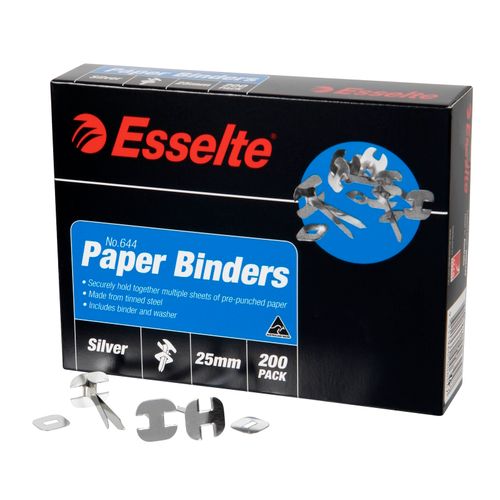Esselte Paper Binders 25mm Box 200