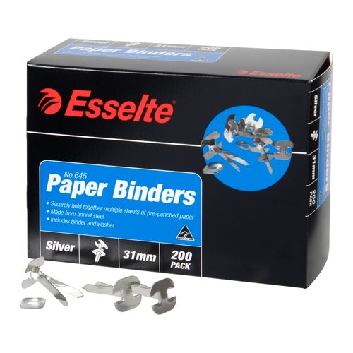 Esselte Paper Binders 31mm Box 200