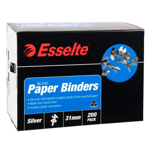 Esselte Paper Binders 31mm Box 200
