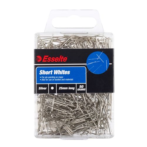 Esselte Pins Short Steel 25mm 50gm