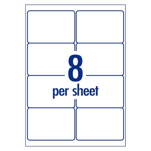 Avery 8Up AveryEco Laser Inkjet Labels 100 Sheets (959037/L7165)