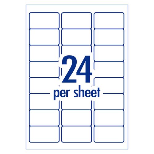 Avery 24Up AveryEco Laser Inkjet Labels 20 Sheets (952009/L7159)