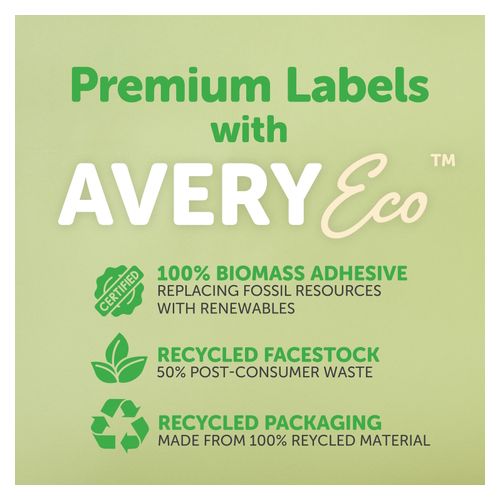 Avery 14Up AveryEco Laser Inkjet Address Labels 20 Sheets (952003/L7163/J8163)