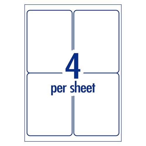 Avery 4Up AveryEco Laser Inkjet Labels 50 Sheets (936087/J8169/L7169)
