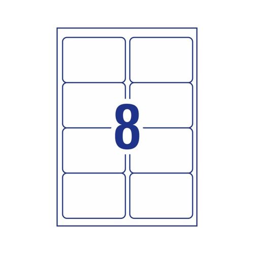 Avery 8Up Heavy Duty Laser Labels 25 Sheets (959215/L4715)