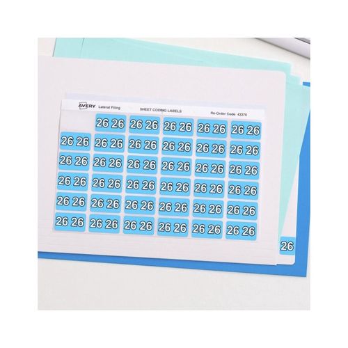 Avery 26 Lateral File Year Side Tab Label Pack 180