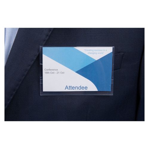 Rexel ID Convention Cardholder With Pin And Clip Box 50