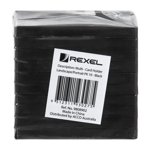 Rexel ID Multi Card Holder Landscape/Portrait Pack 10