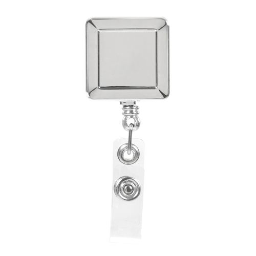 Rexel ID Premium Heavy Duty Badge Reel Chrome Pack 12