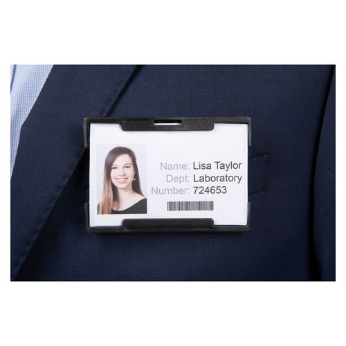Rexel ID Security Rigid Card Holder With Adjustable Pack 10