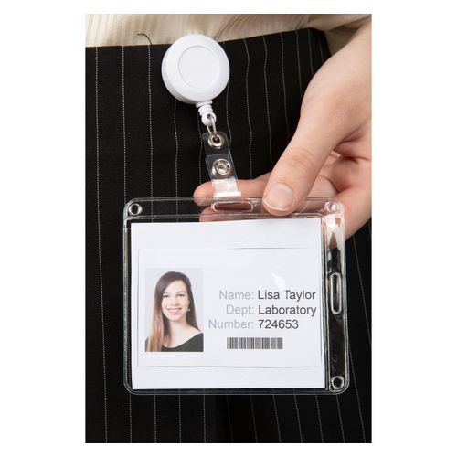 Rexel ID Card Holder Portrait/Landscape 105x90mm Pack 10