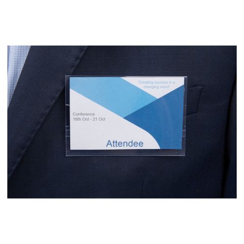 Rexel ID Card Holder Large With Pin & Clip 113x84 Pack 10