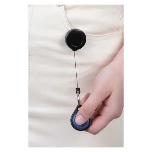 Rexel ID Retractable Key Holders 630mm Black Mini