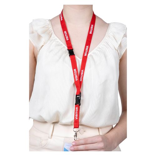 Rexel ID Pre-Printed Visitor Lanyard Pack 5