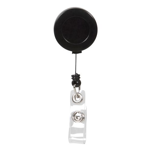 Rexel ID Retractable Card Holders 750mm Black Pack 6
