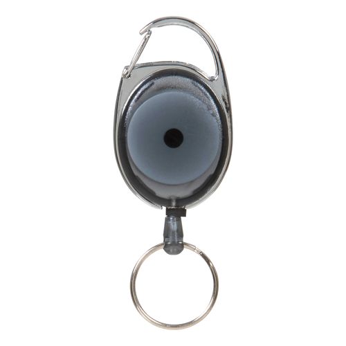 Rexel ID Retractable Snap Lock Key Holders Charcoal