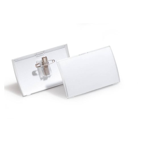 Durable Click Fold Name Badge With Combi Clip Box 25